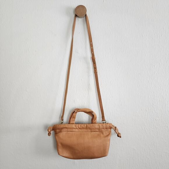 NEW Madewell Mini Piazza Crossbody Bag Timber Beam Tan Leather - Picture 10 of 11